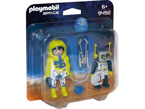 Set 2 Figurine - Astronaut Si Robot