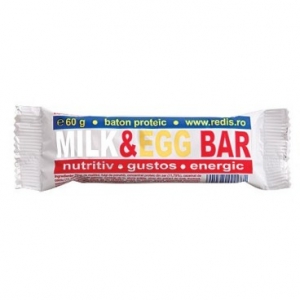 Baton proteic Redis, Milk & Egg 60 gr